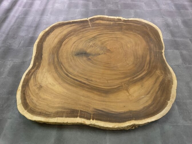 Runde Baumstammtischplatte 175/195 cm CA02-124