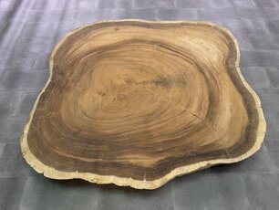 Runde Baumstammtischplatte 190/205 cm CA03-124