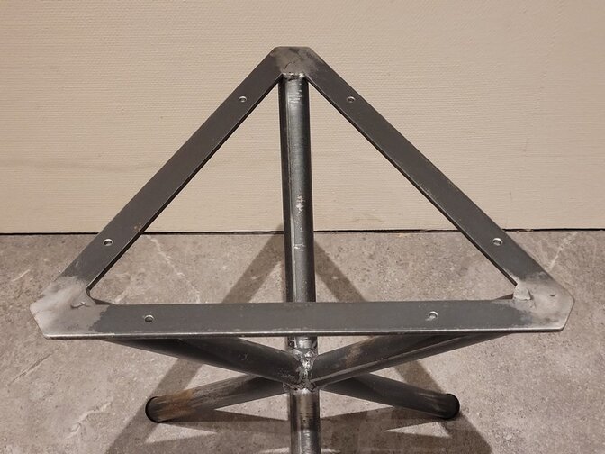 Couchtischgestell 3 beinig Metall - rustikal