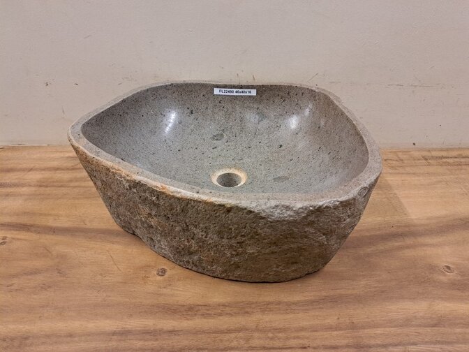 Waschbecken aus Naturstein – 46 x 41 x 15 cm – FL22490