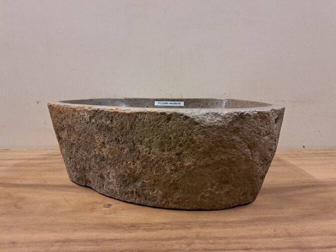 Waschbecken aus Naturstein – 46 x 41 x 15 cm – FL22490