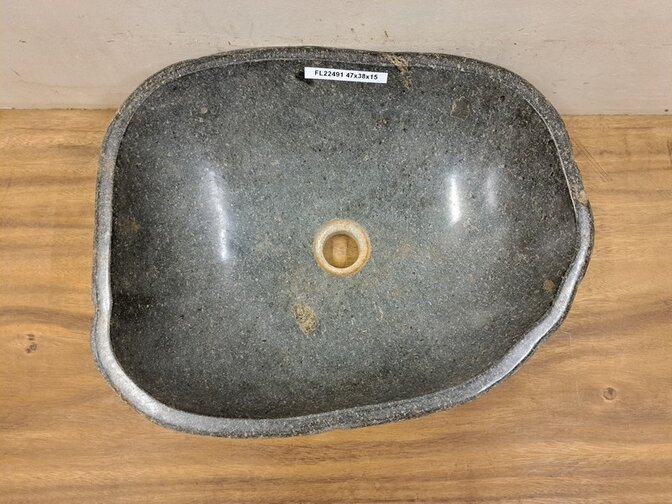 Waschbecken aus Naturstein – 47 x 38 x 15 cm – FL22491