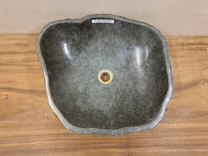 Waschbecken aus Naturstein - 48x44x15cm - FL22501