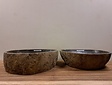 2 Flusssteinwaschbecken - 51x50x15cm - FL22502