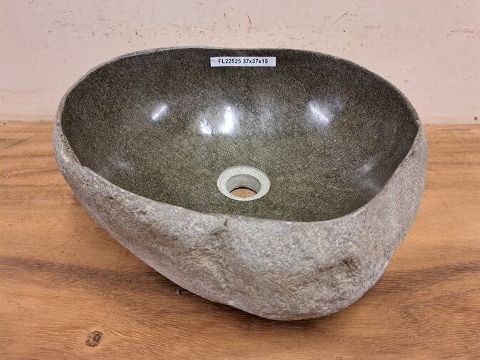 Waschbecken aus Naturstein – 37 x 37 x 15 cm – FL22525