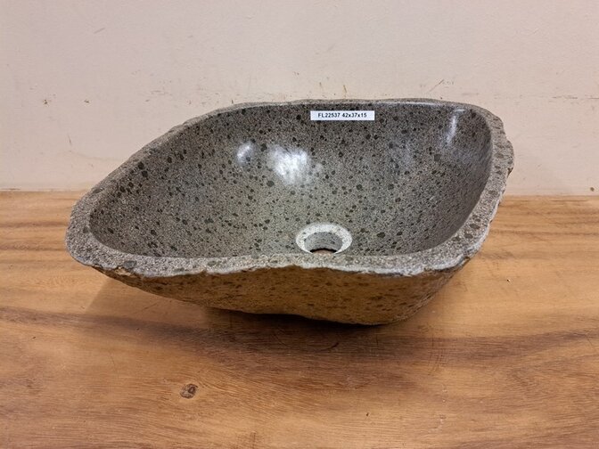 Waschbecken aus Naturstein – 42 x 37 x 15 cm – FL22537