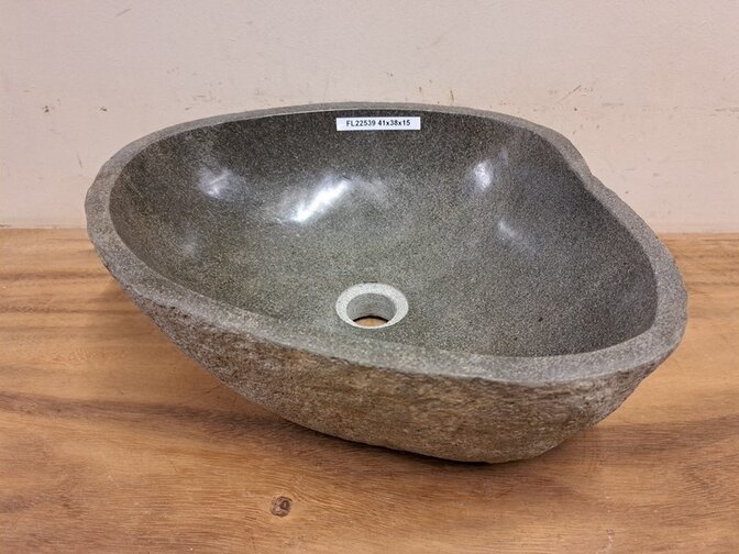 Waschbecken aus Naturstein – 41 x 38 x 15 cm – FL22539
