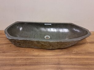 Naturstein-Waschbecken – 90 x 32 x 15 cm – FL22574