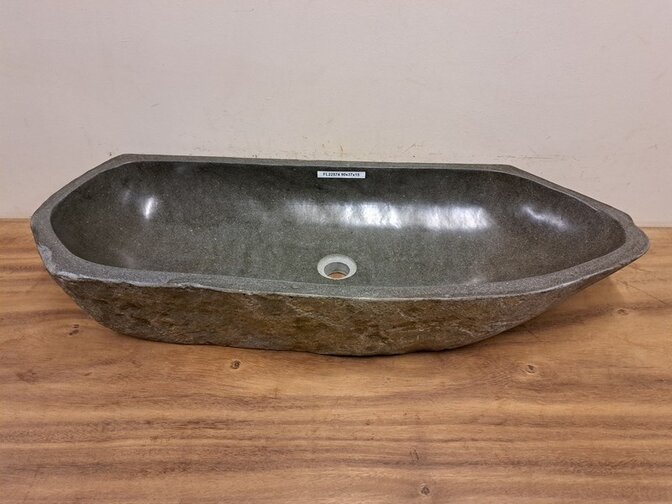 Naturstein-Waschbecken – 90 x 32 x 15 cm – FL22574