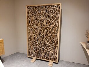 Raumteiler mit Ästen - braun - 120x200 cm