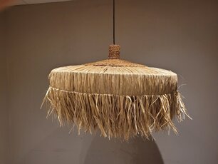 Lampenschirm im Ibiza-Stil 80x45 cm - Borobudur