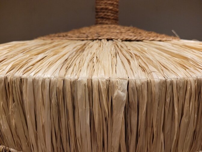 Lampenschirm im Ibiza-Stil 80x45 cm - Borobudur