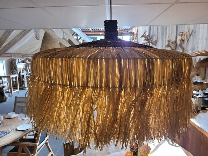 Lampenschirm im Ibiza-Stil 80x45 cm - Borobudur