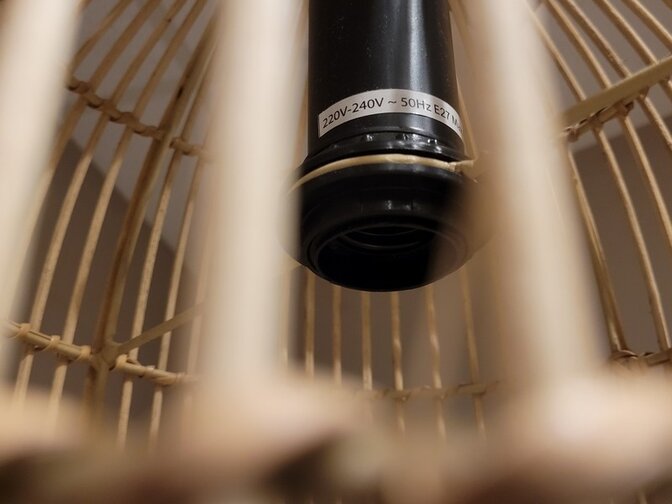 Lampenschirm im Ibiza-Stil 50 x 80 cm - Rattan