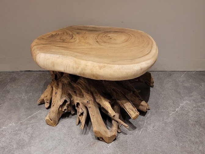 Couchtisch aus Wurzelholz 65/85x50 cm – 2432-03