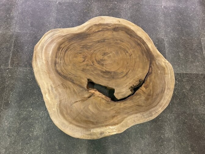 Baumstamm-Tischplatte rund 95/105 cm AG41-324