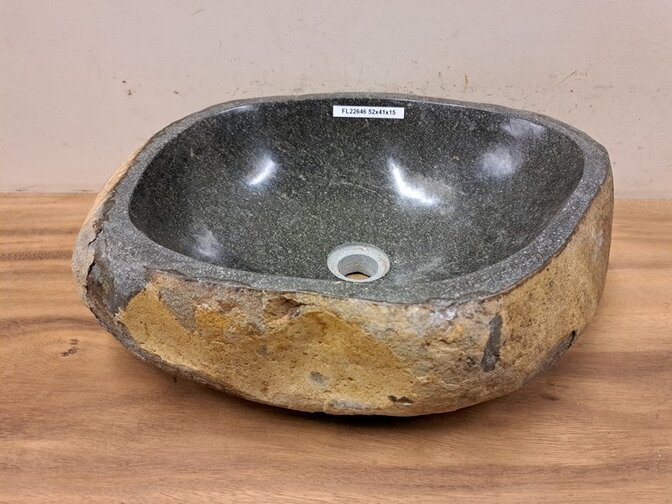 Waschbecken aus Naturstein – 52 x 41 x 15 cm – FL22646