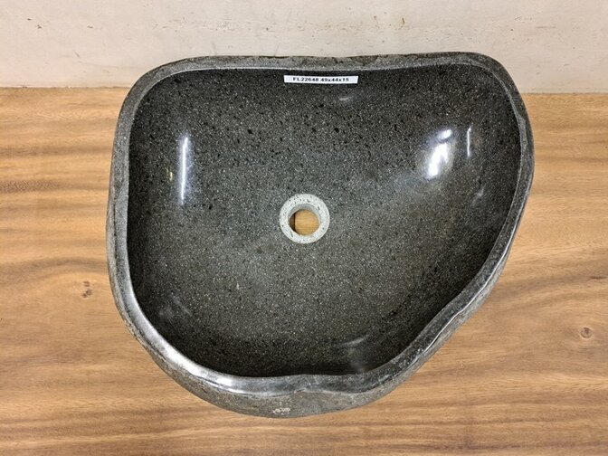 Waschbecken aus Naturstein – 48 x 44 x 15 cm – FL22648