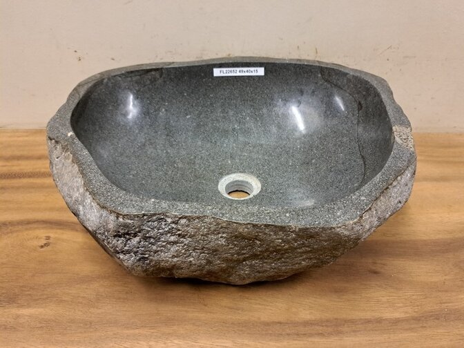 Waschbecken aus Naturstein – 49 x 40 x 15 cm – FL22652