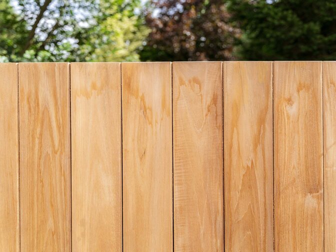 Teak-Gartensichtschutz – Zaun 180 x 180 cm
