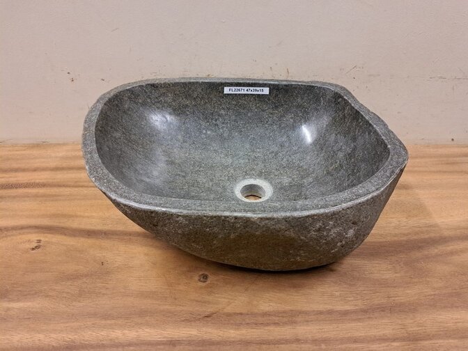 Waschbecken aus Naturstein – 47 x 39 x 15 cm – FL22671