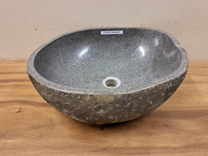Waschbecken aus Naturstein – 45 x 40 x 15 cm – FL22674