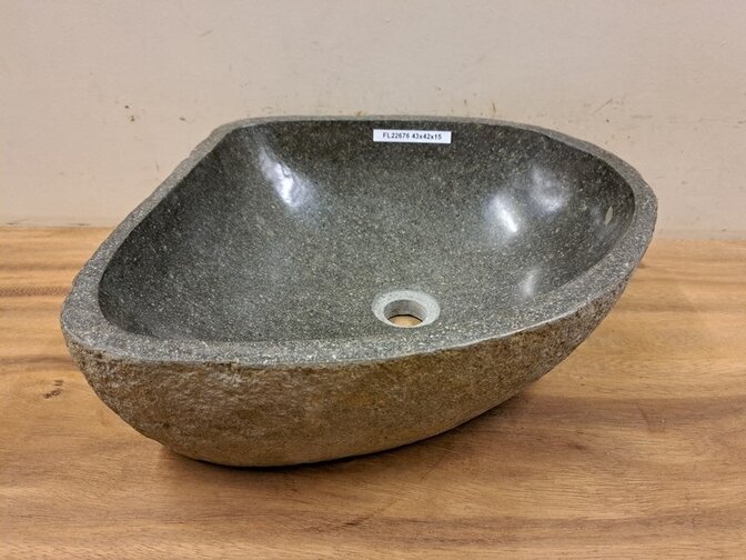 Waschbecken aus Naturstein – 43 x 42 x 15 cm – FL22676
