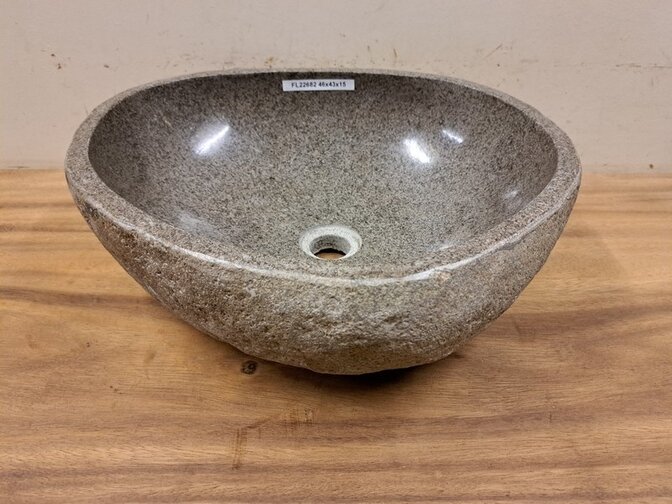 Waschbecken aus Naturstein – 46 x 43 x 15 cm – FL22682