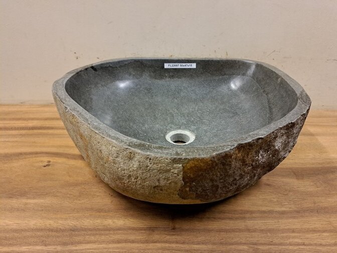 Waschbecken aus Naturstein – 50 x 47 x 15 cm – FL22687