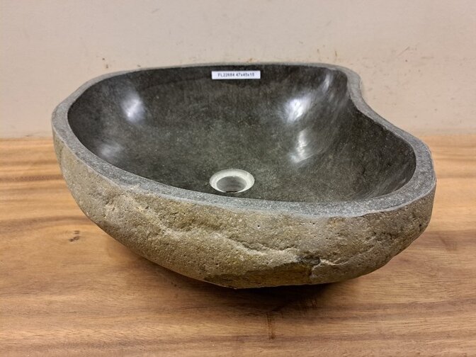 Waschbecken aus Naturstein – 47 x 45 x 15 cm – FL22684