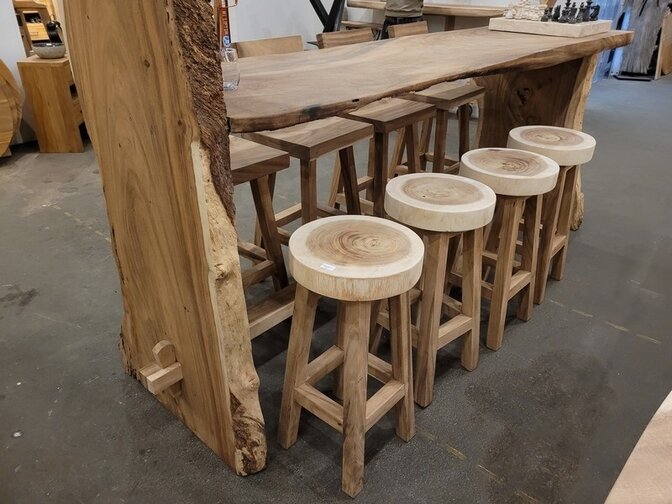 Bartisch mit oberer Ablage 65x300cm