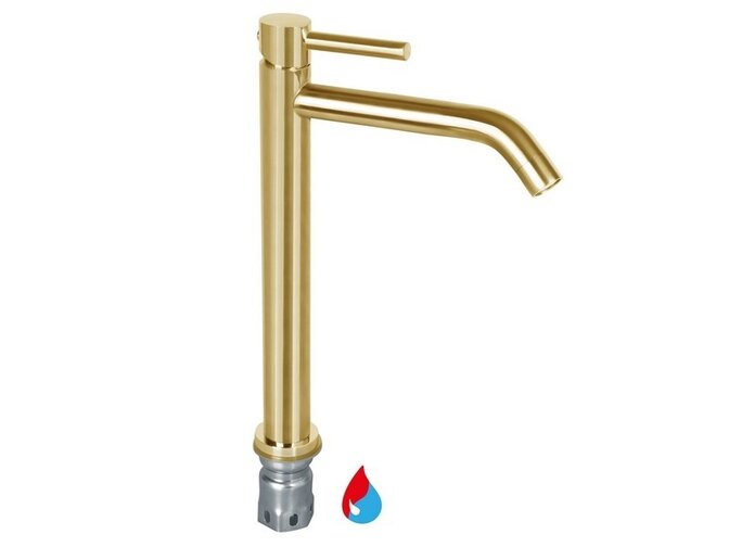 Differnz  Waschtischarmatur für Aufsatzwaschbecken – Gold