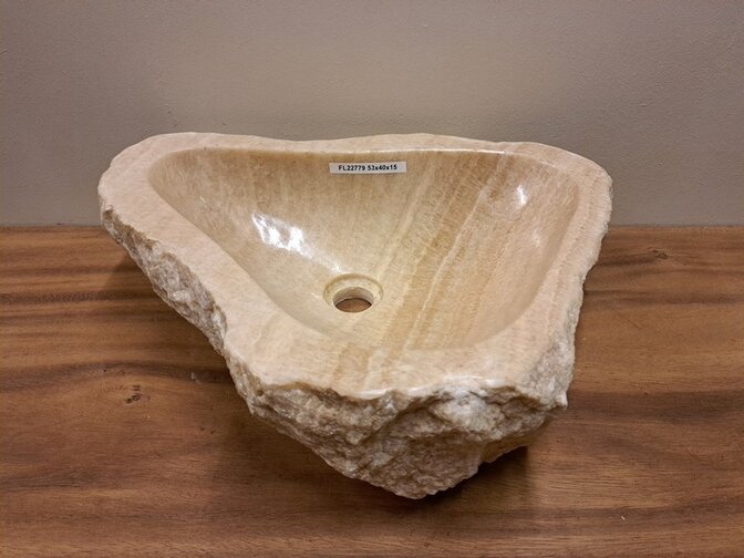 Onyx-Waschbecken – oval – 53 x 40 x 15 – FL22779