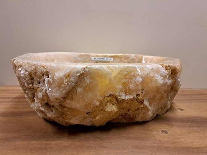 Onyx-Waschbecken – oval – 50 x 40 x 15 cm – FL22811