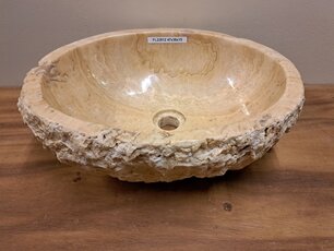 Onyx-Waschbecken – oval – 47 x 36 x 15 cm – FL22812