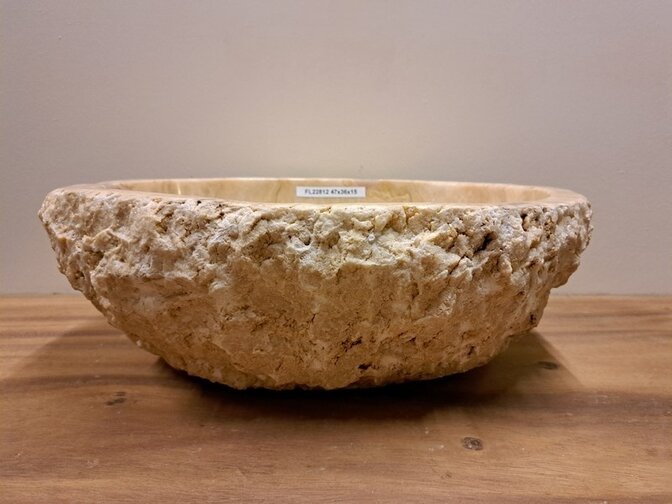 Onyx-Waschbecken – oval – 47 x 36 x 15 cm – FL22812