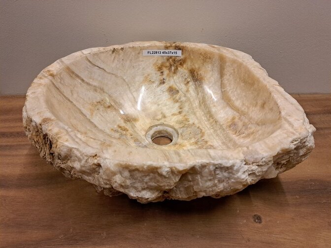 Onyx-Waschbecken – oval – 45 x 37 x 15 – FL22813