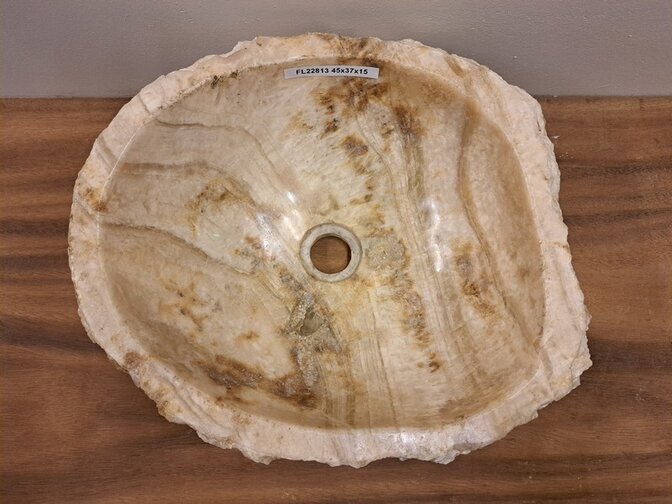 Onyx-Waschbecken – oval – 45 x 37 x 15 – FL22813