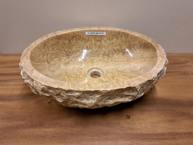 Onyx-Waschbecken – oval – 48x37x15 – FL22825