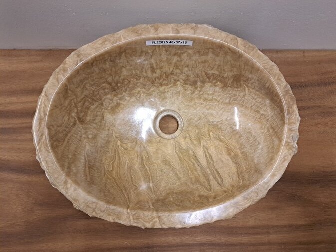 Onyx-Waschbecken – oval – 48x37x15 – FL22825