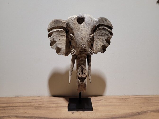 Elefantenkopf auf Ständer - 60cm