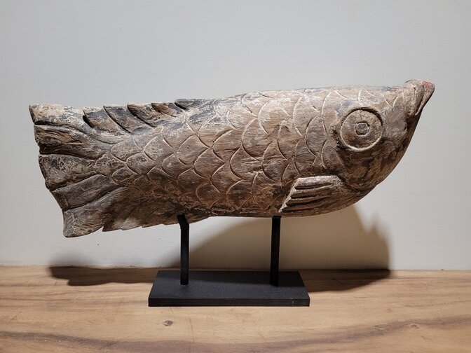 Fisch auf Ständer – farbig – 80 x 45 cm
