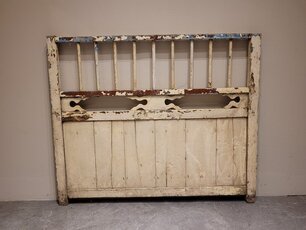 Alter Holzrahmen Weiß – 120 x 100 cm – Heimdekoration