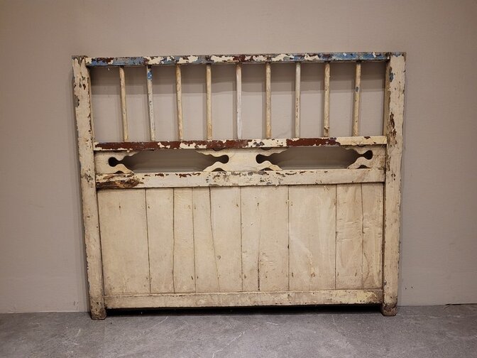 Alter Holzrahmen Weiß – 120 x 100 cm – Heimdekoration