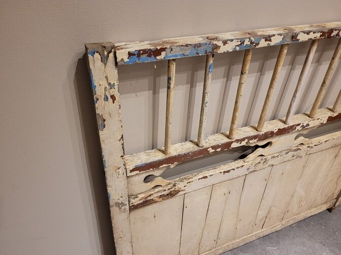 Alter Holzrahmen Weiß – 120 x 100 cm – Heimdekoration