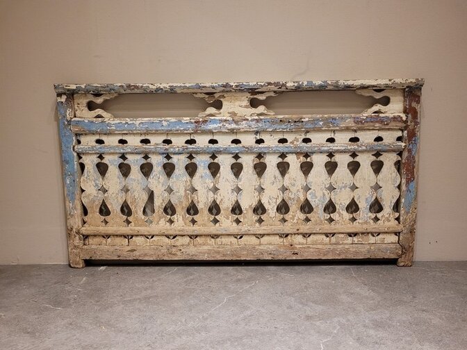 Alter Holzrahmen blau – 130 x 70 cm – Heimdekoration