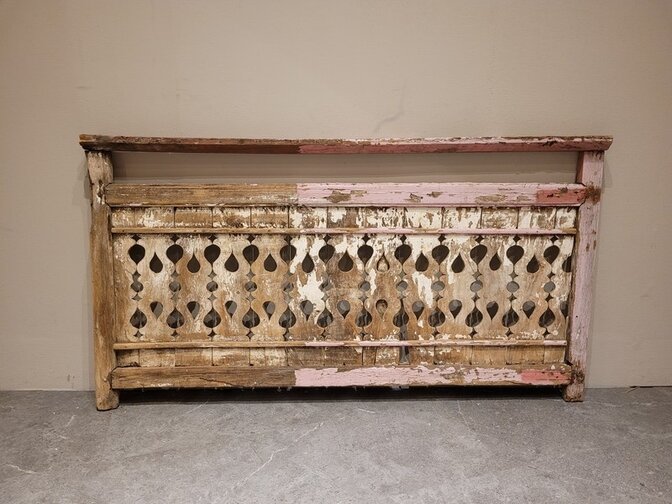 Alter Holzrahmen rosa – 130 x 70 cm – Heimdekoration
