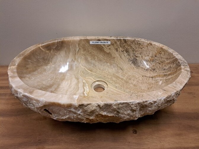 Onyx-Waschbecken – oval – 56x36x15 – FL22901