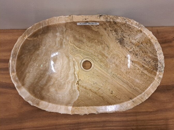 Onyx-Waschbecken – oval – 56x36x15 – FL22901