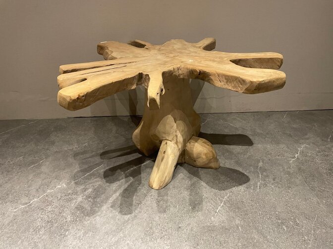 Couchtisch aus Wurzelholz 100 x 100 cm – KJ2446-01